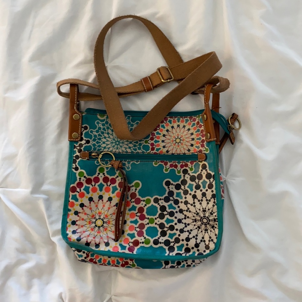 Multicolored Fossil crossbody bag